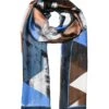 Women’s Abstract Geometric Print Silk-Like Lightweight Scarf