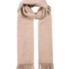 Women’s Plain Marl Scarf With Tassels