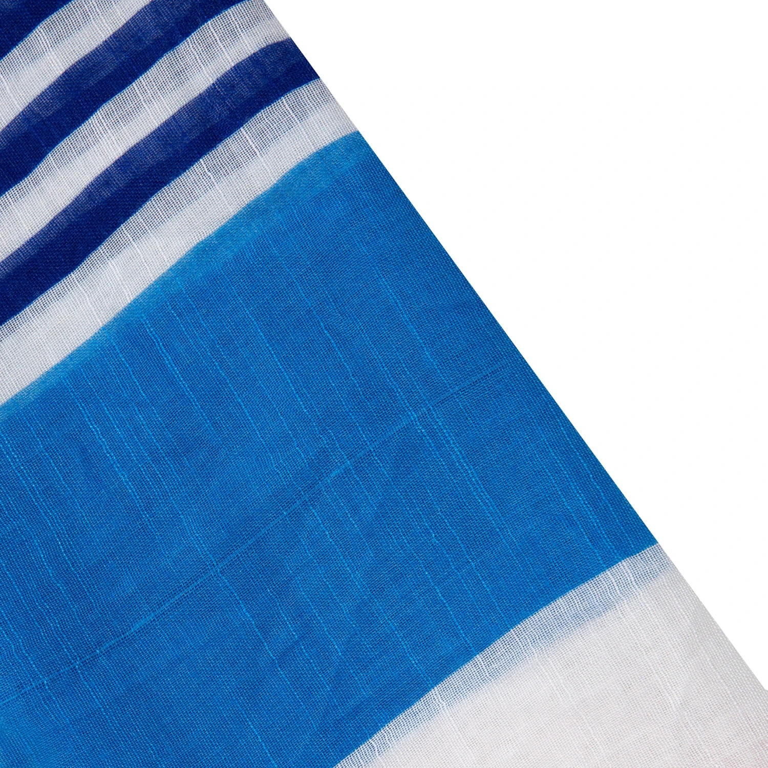 Women’s Two Stripe Pattern Lightweight Scarf With Tassels - Image 6