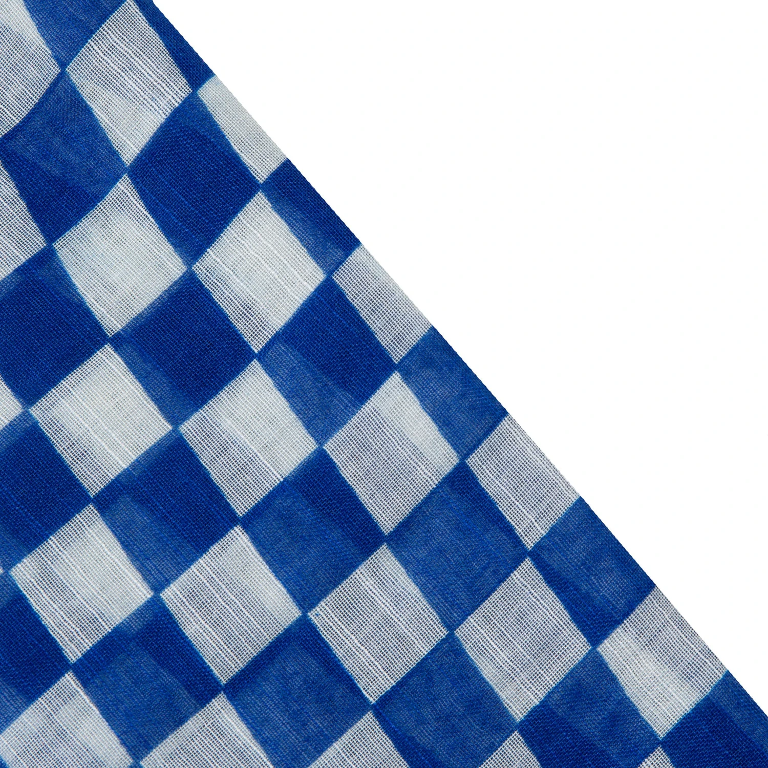 Women’s Small Checkerboard Check Lightweight Scarf With Tassels - Image 2
