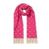 Women’s Reversible Polka Dot Scarf With Tassels