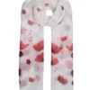 Women's Poppy Print Lightweight Scarf