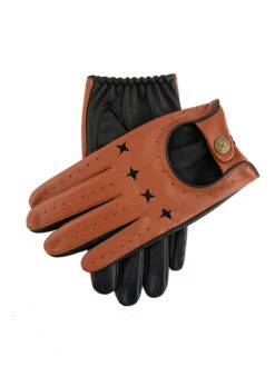 Men's The Suited Racer Touchscreen Leather Driving Gloves -Dents 5 1000 Tan Black 7fe47b7b 1ac8 4488 8912 569dff0d4122