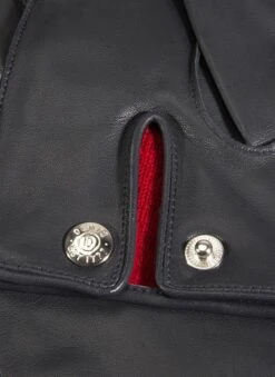Men's Three-Point Red Cashmere-Lined Leather Gloves -Dents 5 1539 20navy 204 bd3c9b9d 6b38 4bc3 a215 07b8f7872153