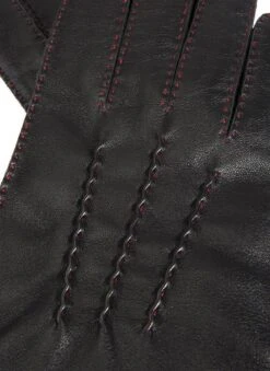 Men's Handsewn Three-Point Cashmere-Lined Leather Gloves With Colour Contrast Details -Dents 5 1541 20black 201 57785a2a 0cfe 4f56 9598 a652e427b3ba