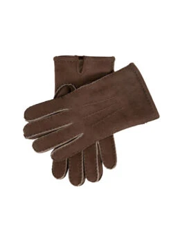 Men’s Handsewn Three-Point Lambskin Gloves -Dents 5 1555 Mahogany
