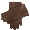 Men's Three-Point Fleece-Lined Leather Gloves