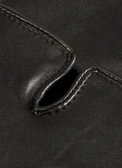 Men's Three-Point Fleece-Lined Leather Gloves -Dents 5 1568 20black 201