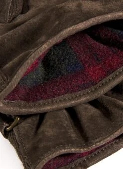 Men's Three-Point Fleece-Lined Suede Gloves -Dents 5 1617 20brown 203