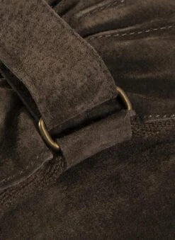 Men's Three-Point Fleece-Lined Suede Gloves -Dents 5 1617 20brown 204