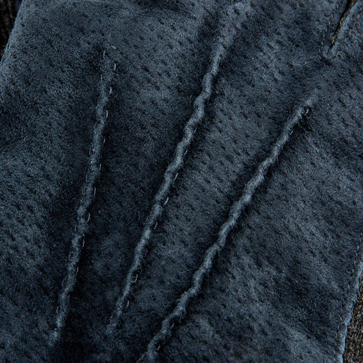 Men's Three-Point Fleece-Lined Suede Gloves With Knitted Cuffs - Image 7