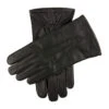 Men's Three-Point Lined Leather Gloves