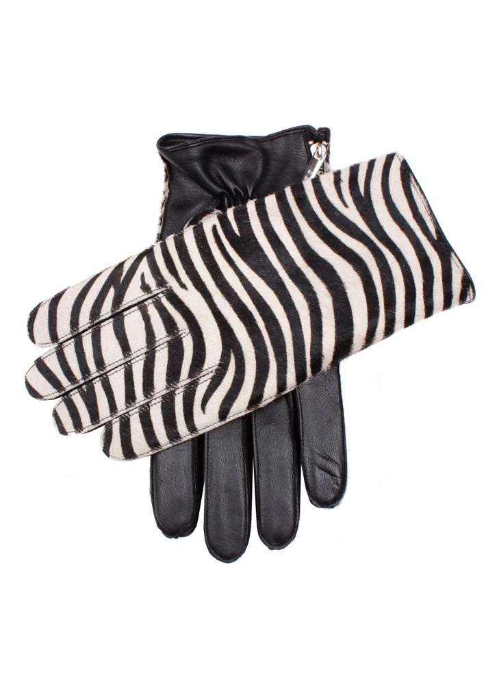 Men's Cashmere-Lined Ponyskin And Leather Gloves - Image 2