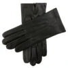 Men's Three-Point Silk-Lined Leather Gloves