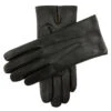 Men's Three-Point Cashmere-Lined Shorter Finger Leather Gloves