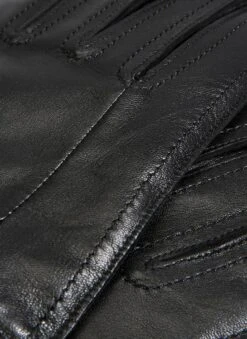 Men's Wool Blend-Lined Leather Gloves With Knitted Cuffs -Dents 5 9018 20black 204 3ffd5608 82e8 4cf2 919a 0835f4ebedfc