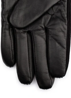 Men's Fleece-Lined Corduroy And Leather Gloves -Dents 5 9045 black 4 6d38e8ad bc15 49d2 8840 b5ba35969916