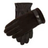 Men's Fleece-Lined Corduroy And Leather Gloves