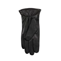 Men’s Touchscreen Lined Leather Gloves With Contrast Stitching -Dents 5 9315 Black 3
