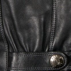 Men’s Touchscreen Lined Leather Gloves With Contrast Stitching -Dents 5 9315 Black 7