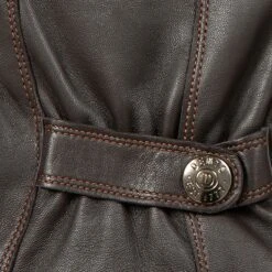 Men’s Touchscreen Lined Leather Gloves With Contrast Stitching -Dents 5 9315 Brown 7