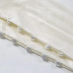 Women's Long Below-Elbow Satin Gloves With Buttons -Dents 6 2107 Ivory 2