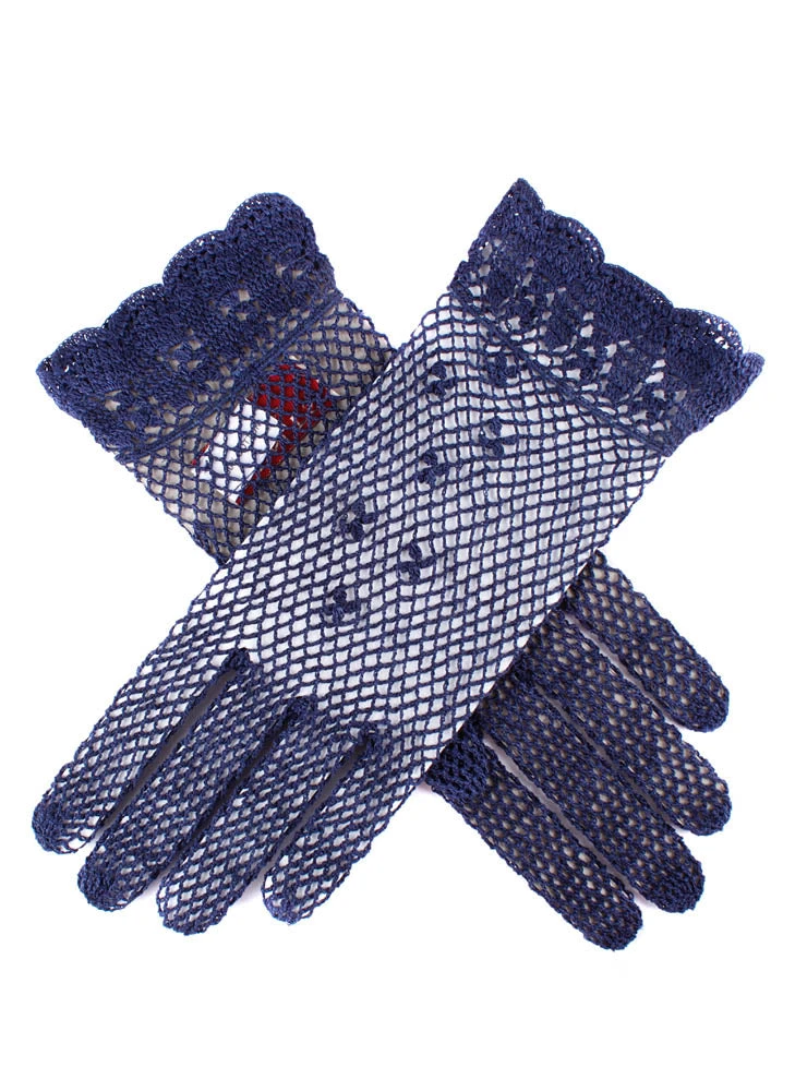 Women's Cotton Crochet Gloves - Image 6