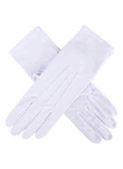Women's Three-Point Matt Satin Gloves -Dents 6 2119White