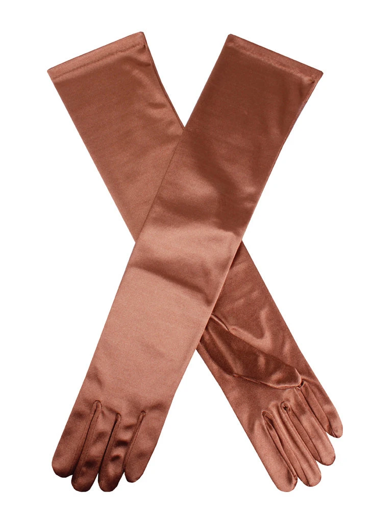 Women's Long Above-Elbow Satin Gloves 12 Women's Long Above-Elbow Satin Gloves - Image 12
