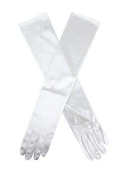 Women's Long Above-Elbow Satin Gloves 23 Women's Long Above-Elbow Satin Gloves -Dents 6 2181Ivory