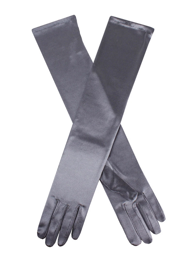 Women's Long Above-Elbow Satin Gloves 10 Women's Long Above-Elbow Satin Gloves - Image 10