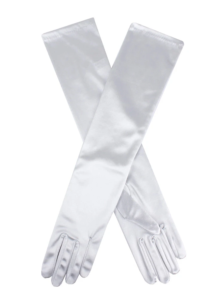 Women's Long Above-Elbow Satin Gloves 16 Women's Long Above-Elbow Satin Gloves - Image 16
