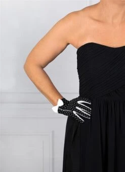Women's Spotted Cotton Gloves With Side Bow And Trim 10 Women's Spotted Cotton Gloves With Side Bow And Trim -Dents 6 2287 black white 0c8aba34 7cf5 47db 9a24 461d0794e6f0