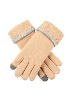 Women's Touchscreen Knitted Gloves 11 Women's Touchscreen Knitted Gloves -Dents 6 3253 Camel Dove Grey