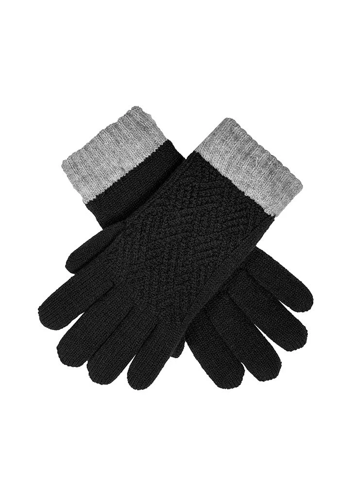 Women’s Patchwork Cable Knit Gloves 1 Women’s Patchwork Cable Knit Gloves