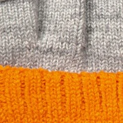 Women’s Two-Tone Fingerless Gloves With Mitten Flap -Dents 6 3276 Dove Grey Tangerine 6