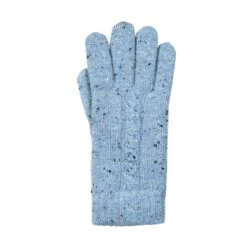 Women’s Cable Knit Gloves With Marl Yarn -Dents 6 3278 Corn Blue 2