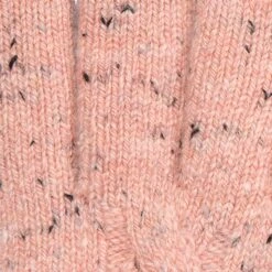 Women’s Cable Knit Gloves With Marl Yarn -Dents 6 3278 Powder Pink 6