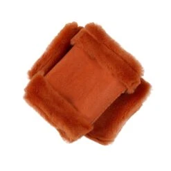 Women's Fingerless Sheepskin Mittens -Dents 7 1073 Chilli 2