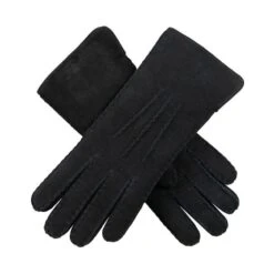 Women’s Handsewn Three-Point Lambskin Gloves -Dents 7 1076 Black