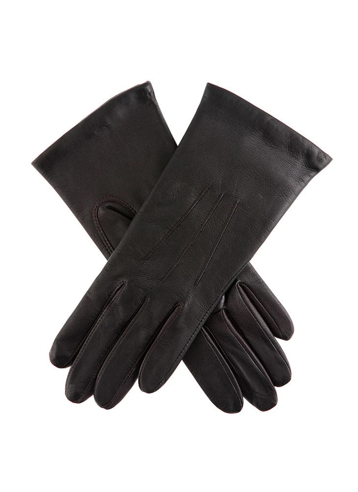Women's Three-Point Lined Leather Gloves - Image 20
