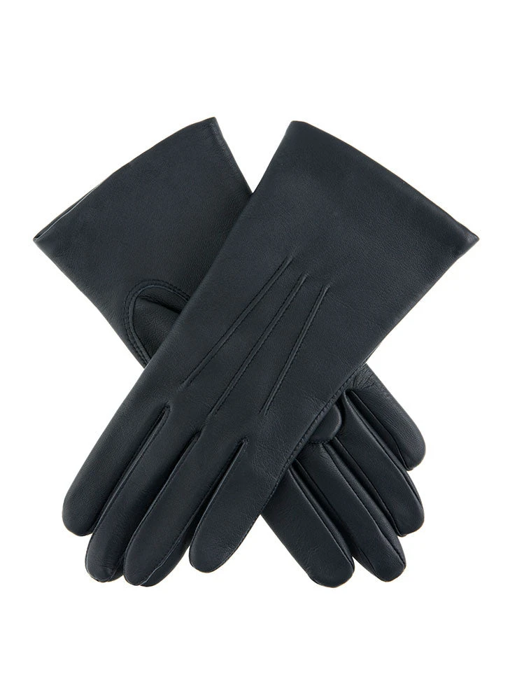 Women's Three-Point Lined Leather Gloves - Image 19