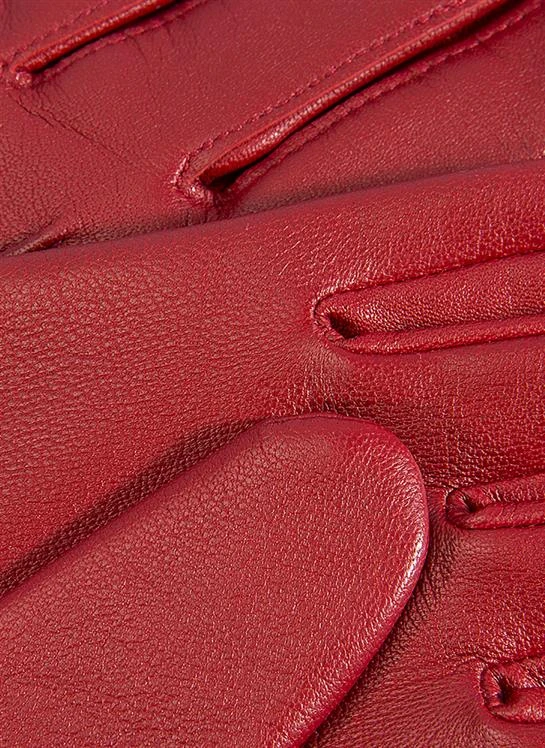 Women's Three-Point Lined Leather Gloves - Image 5