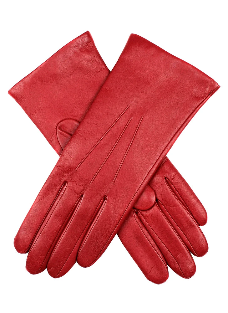 Women's Three-Point Cashmere-Lined Leather Gloves 5 Women's Three-Point Cashmere-Lined Leather Gloves - Image 5