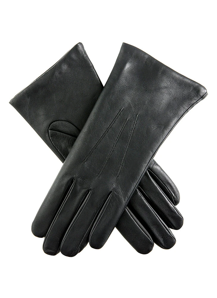 Women's Three-Point Cashmere-Lined Leather Gloves 1 Women's Three-Point Cashmere-Lined Leather Gloves
