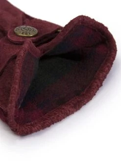 Women's Three-Point Fleece-Lined Suede Gloves -Dents 7 1171 20claret 204 c009d27e d46b 473d 950c a42e7e1e34c0