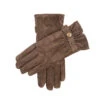 Women's Touchscreen Water-Resistant Three-Point Fleece-Lined Suede Gloves