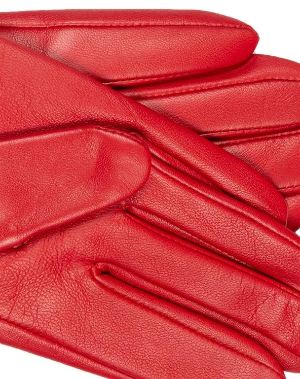 Women's Lined Leather Gloves With Studs And Heart Pendant - Image 3