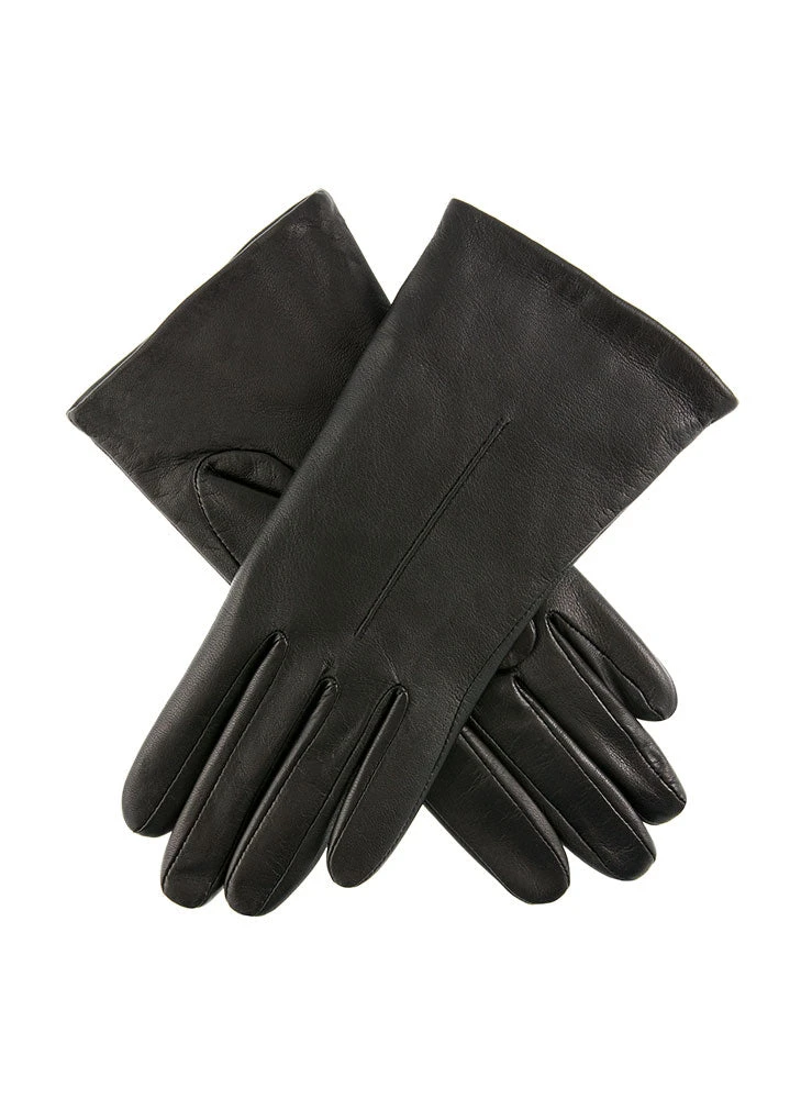 Women's Single-Point Fleece-Lined Leather Gloves - Image 5
