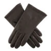 Women's Single-Point Fleece-Lined Leather Gloves